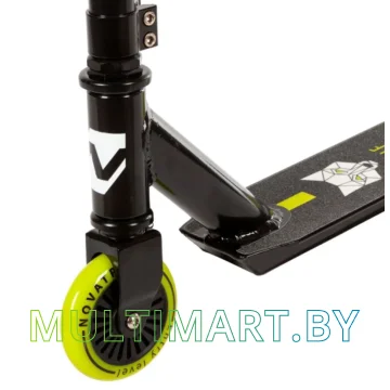 Самокат Novatrack Wolf EL Plastic 100P.WOLF.BGN21 (зеленый/черный, 2021) картинка 4